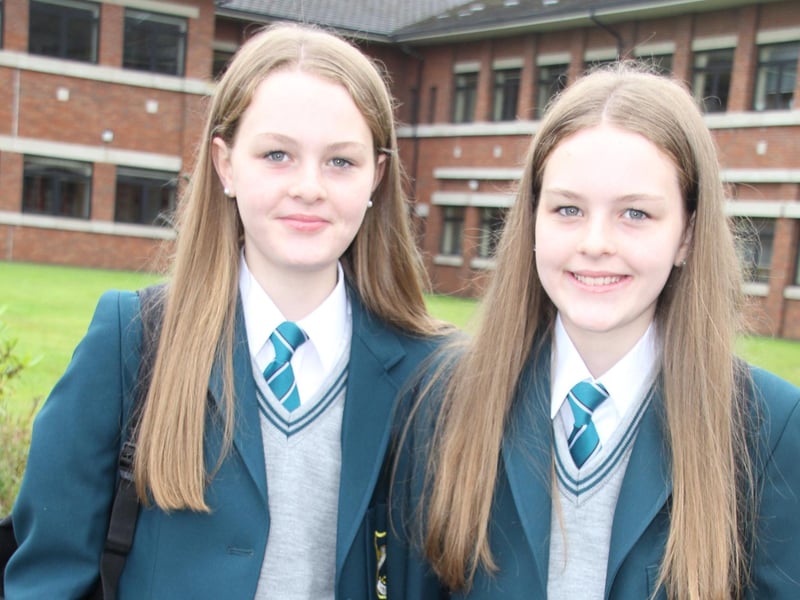 One of the new Year 8 pupils who began their secondary education at Thornhill College last week.