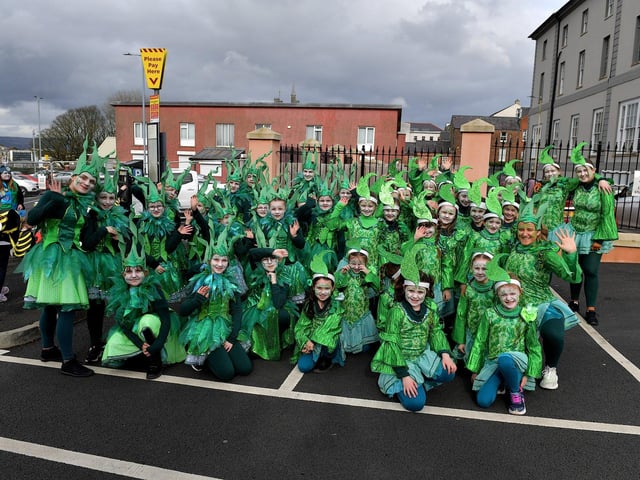 Studio 2 took part in Derry St Patrick’s Day parade on Friday afternoon. Photo: George Sweeney. DER2311GS – 51