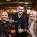 DRIVING HOME FOR CHRISTMAS: With the Christmas party season fast approaching, Craigavon-based drinks distributor United Wines has launched details of its festive Designated Driver campaign to help Northern Ireland revellers enjoy the party season and get home safe. Starting from November 18, the initiative will see partygoers who volunteer themselves as a designated driver rewarded with a free Heineken®0.0 or Birra Moretti Zero when they make themselves known to bar staff by showing their car keys at participating venues. Launching the safe driving campaign are Gemma Herdman (left) and Maura Bradshaw of United Wines, with Willy Erwin of The Lansdowne on Antrim Road, Belfast.