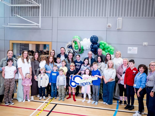 Apex marked its 60th anniversary with a family fun day for employees and their families at Foyle Arena in Derry.