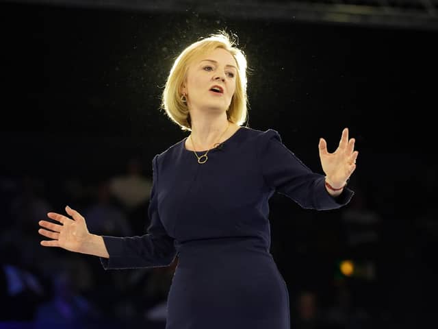 Liz Truss during a hustings event at Wembley Arena, London. Picture date: Wednesday August 31, 2022.