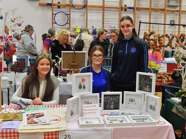 There were seventy stall holders, selling a variety of gifts, at St Marys College Christmas Craft Fair on Saturday.  Photo: George Sweeney