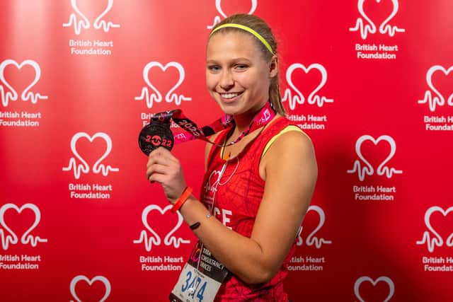 21 year old dental student, Grace Hand, from Derry, who raised an incredible £2,150 for the BHF by running the London Marathon.