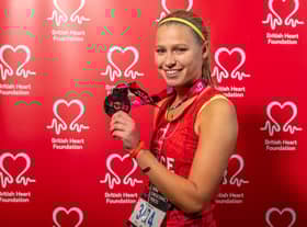 21 year old dental student, Grace Hand, from Derry, who raised an incredible £2,150 for the BHF by running the London Marathon.