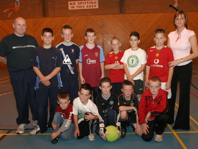 A game of football for Connor O'Doherty's birthday.