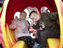 Having fun at the Wan Big Party in Creggan on Tuesday afternoon.