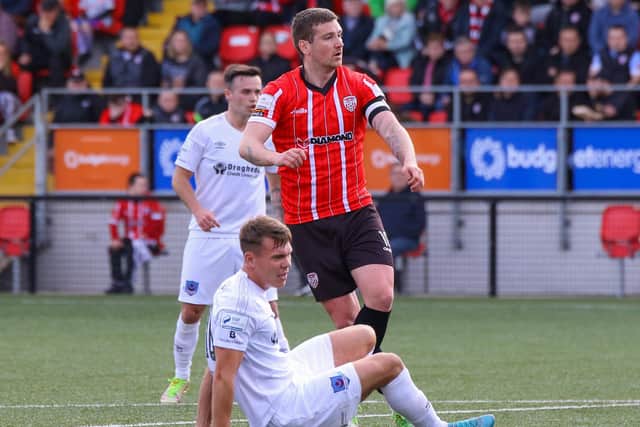 Drogheda came away from Brandywell with three points but they were frustrated with the performance of the referee.