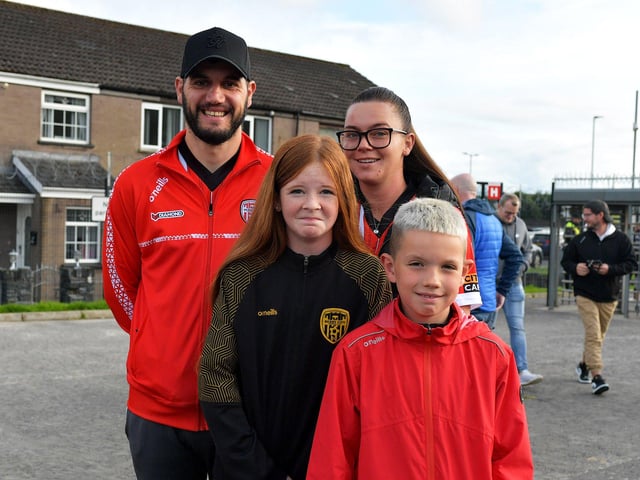 Fans arrive at the Brandywell Stadium for Derry City’s Europa Conference game against KuPs FC on Thursday evening. Photo: George Sweeney.DER2330GS -