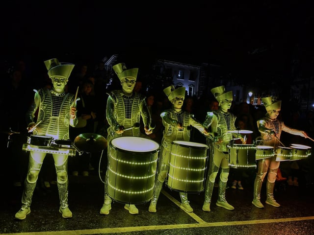 Revellers, performers and early contenders for the best Halloween costume converged on Derry’s city centre on Monday evening for the opening of the 2024 Halloween festivities. Photo: George Sweeney