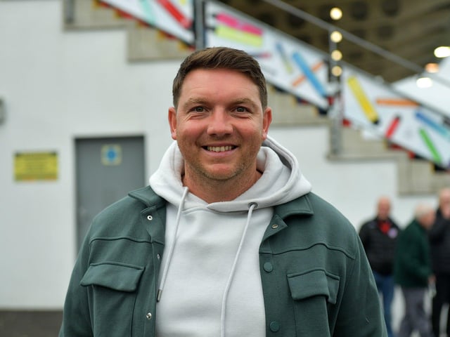 Former Derry City player and manager Kevin Deery pictured at the game against UCD on Friday evening last. Photo: George Sweeney.  DER2320GS – 119