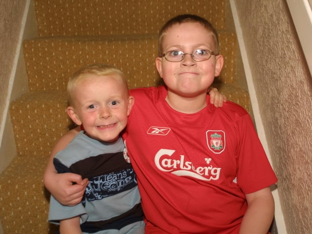 Parties and celebrations in Derry back in August 2004. Kieran and Gareth Townley.