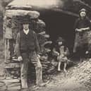 Millions of our Irish ancestors lived in dire poverty and millions scraped together what they could and emigrated to other shores and helped those countries thrive. Pictured is a family at the ruins of their house in Killarney back in 1888. Private Collection. (Photo by Fine Art Images/Heritage Images/Getty Images)