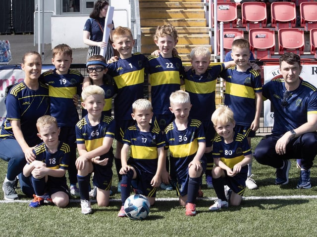 The Don Boscos U7s who played in Feile 2025's annual Ryan McBride Cup at the Brandywell. (Photos: Jim McCafferty Photography)