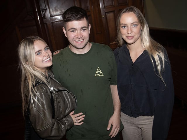 Audience members arriving at St. Columb's Hall on Sunday night for the Feile's Martin Hayes Concert. (Photos: Jim McCafferty Photography) : .