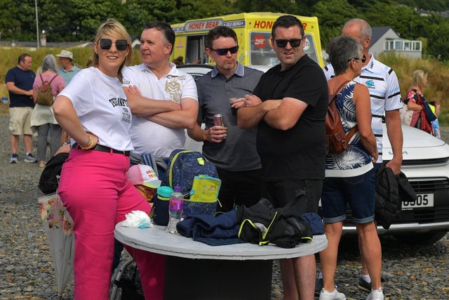 Some of the visitors to the Fahan Marina on Sunday afternoon for the blessing of the boats.  Photo: George Sweeney. DER2326GS - 23