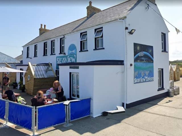 The Seaview Tavern, Malin Head. Photo: Google Earth