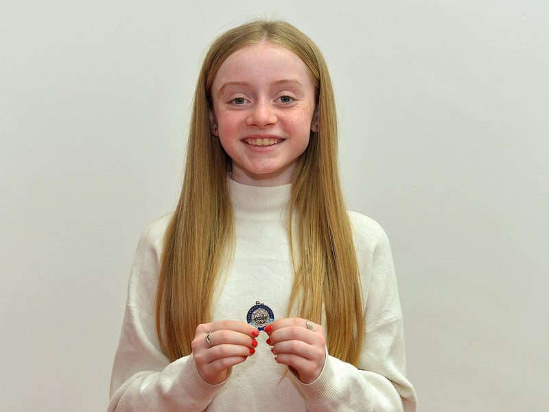 Brooke Porter achieved 2nd place in Junior Character Study at the Feis Dhoire Cholmcille on Friday at the Millennium Forum. Photo: George Sweeney.  DER2315GS – 211
