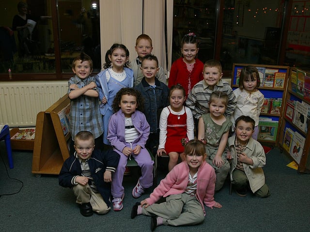 P1 and P2 pupils at St Anne's PS annual school fashion show fundraiser -