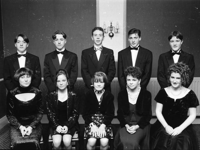 Attendees at the St. Brigid’s High School formal in February 1994