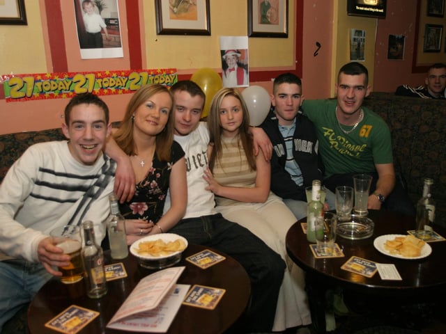 Pictures of Derry people partying in November 2003