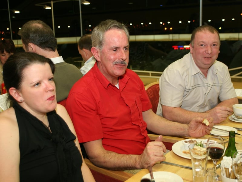 Folks out enjoying the Lifford Races back in January 2005.