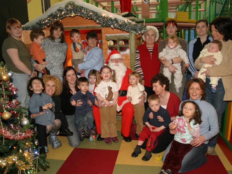 Christmas parties in Derry in December 2003.