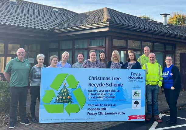 Foyle Hospice officially launch Christmas Tree Recycling Scheme in Derry