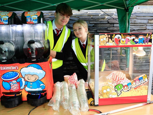 Harvey and Amber, volunteering at the St Brigid’s Heart of Community Festival on Saturday. (Photo - Tom Heaney, nwpresspics)