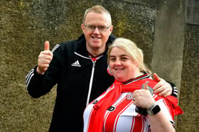 Derry City fans enjoying the pre-match atmosphere at find Insurance Celtic Park on Monday. (Photo: Tom Heaney)
