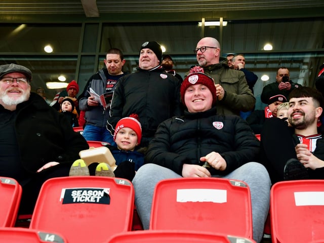 Derry City fans were in good form at Brandywell as they returned to winning ways.