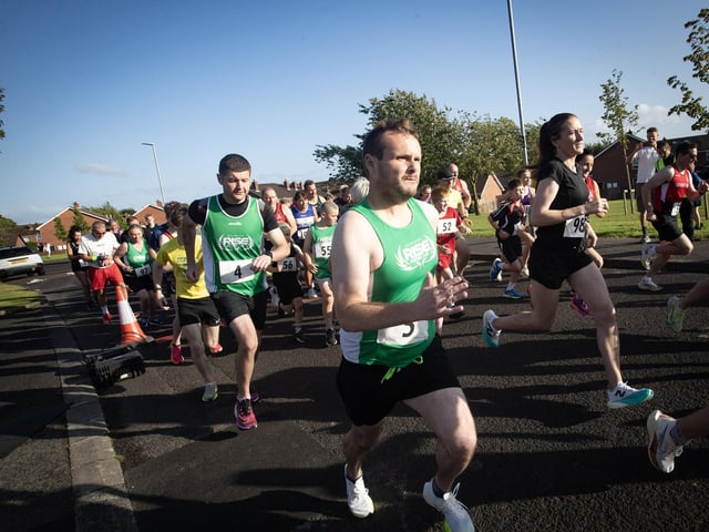 Runners get started at Friday evening's Galliagh Feile 5k. (Photos: Jim McCafferty Photography)