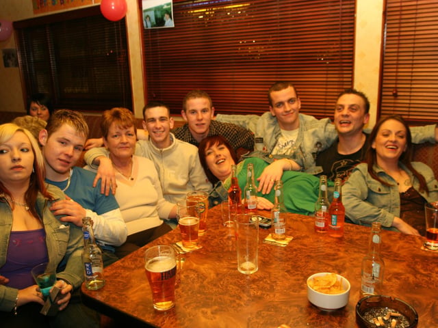 Out to the pub for a few drinks with family.