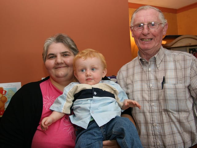 Ryan Lindsay with family for his birthday party.