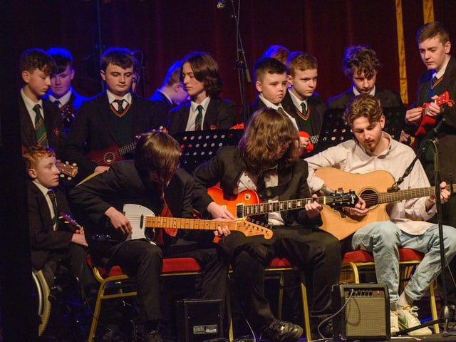 St. Joseph’s Choir who performed as St.Columb’s School of Music held its annual Gala concert in St.Columb’s Hall headlined by the Swingles, Picture Martin McKeown.