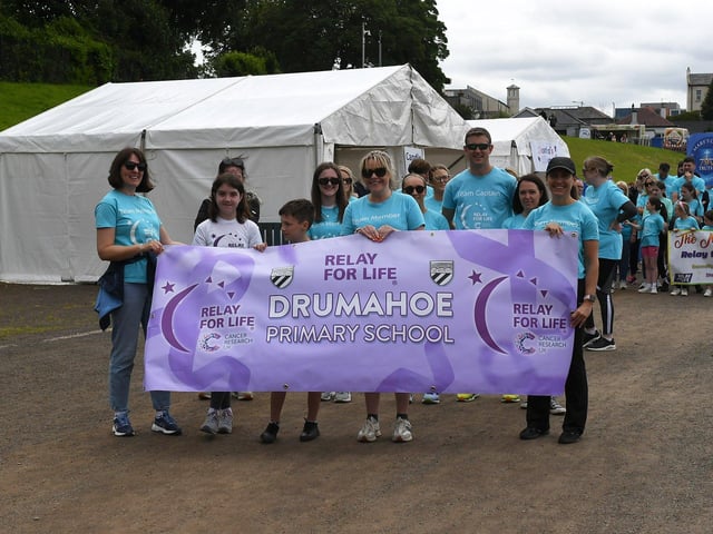 Forty teams, fundraising in the fight to beat cancer, participated in the 24 hour Legenderry Relay for Life at St Columba’s Park on Saturday. Photo: George Sweeney.