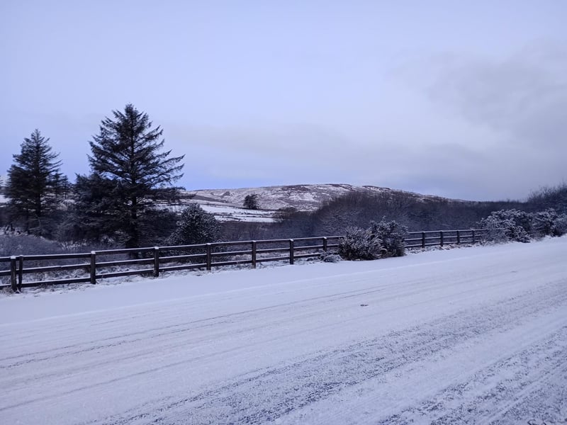 Inishowen, County Donegal in the snow.