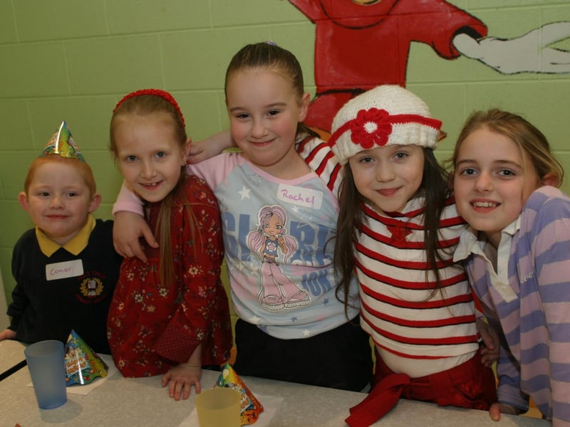Party celebrations back in 2004: Demi Gallagher.