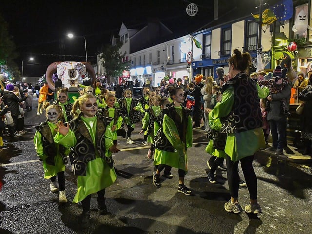 Halloween Parade in Buncrana on Sunday evening. Photograph: George Sweeney
