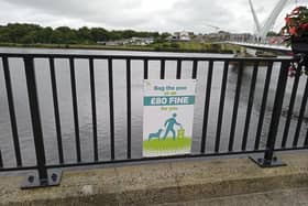 One of the fines urging people not to dog foul in Derry and Strabane.