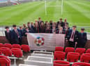 Oakgrove Integrated College FMOSH students at the Kingspan Stadium