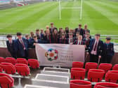 Oakgrove Integrated College FMOSH students at the Kingspan Stadium
