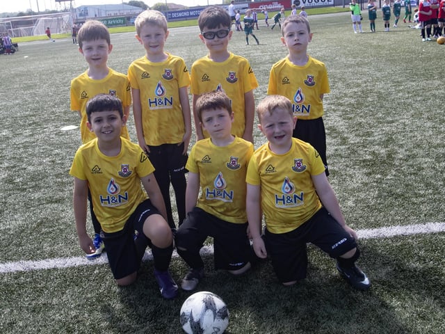 The Limavady FC U7s who played in Feile 2025's Annual Ryan McBride Cup at the Brandywell. (Photos: Jim McCafferty Photography)