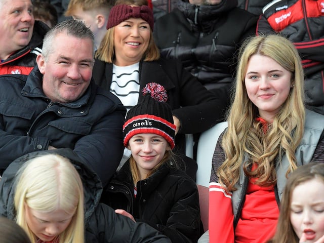 Fans in Celtc Park for the Derry v Dublin game on Saturday. Photo: George Sweeney