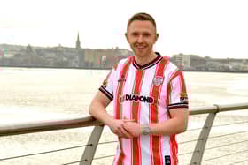 Derry City's new signing Shane Ferguson is delighted to be back home. Photo by Kevin Morrison (Derry City)