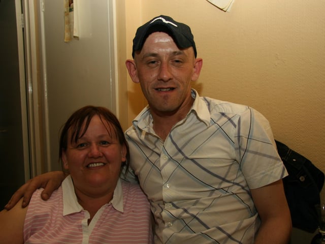 Patrick Sweeney with family and friends.