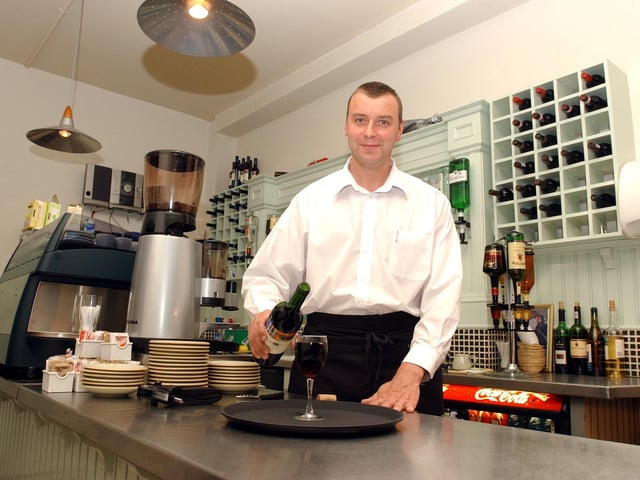 Manning the bar at Mange 2 restaurant, Clarendon Street.