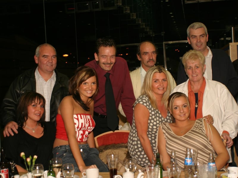 Derry people meeting Nadine Coyle and her family at the Lifford Races in October 2003