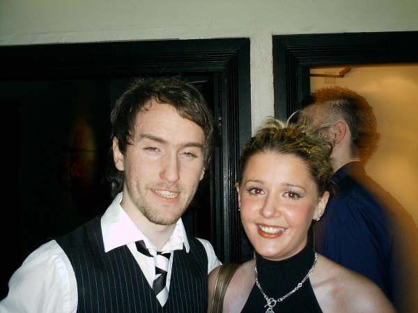 Enjoying a night out at Earth nightclub back in January 2006.