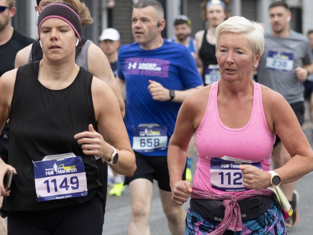 Claire Lynch (1149) at the Half Marathon.