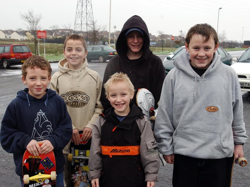Skateboarders in Derry back in 2004.